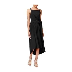 Maison Jules Tie-Waist Midi Dress Deep Black XL